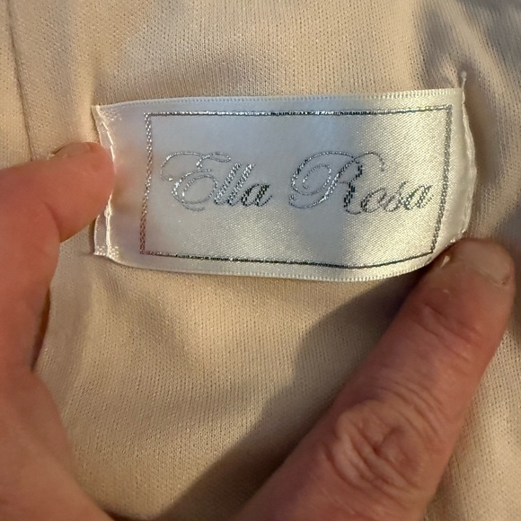 Ella Rosa Elegant Lace Wedding Dress in Cream and White - Picture 13 of 13